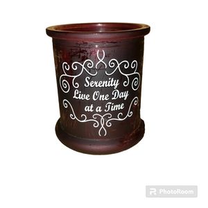 Serenity Live One At A Time Ruby Candle Holder